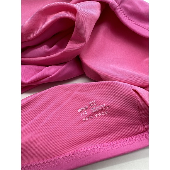 Aerie Women Pink Swimsuit Top Large - Picture 2 of 4